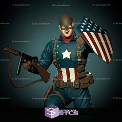 Captain America 1945 3D Model