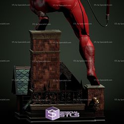 Daredevil 3D Model on Roof