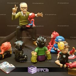 Stan Lee and The Kids 3D Model