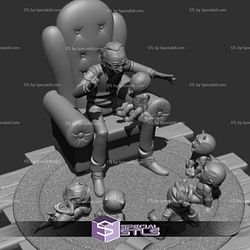 Stan Lee and The Kids 3D Model