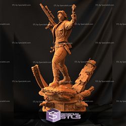 Snake Plissken 3D Model Standing