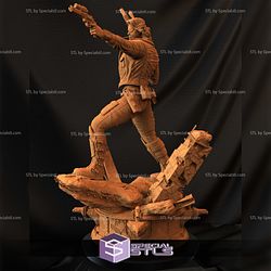 Snake Plissken 3D Model Standing