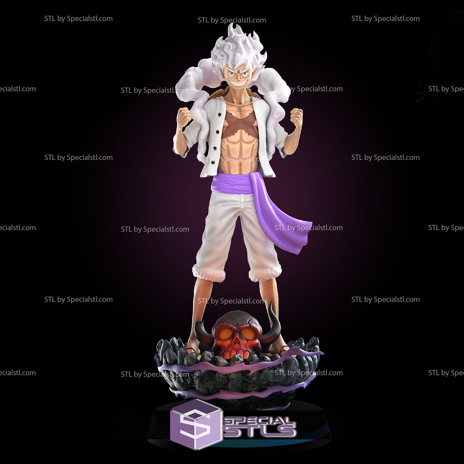 Luffy Gear 5 - One Piece 3D Print Model in Man 3DExport