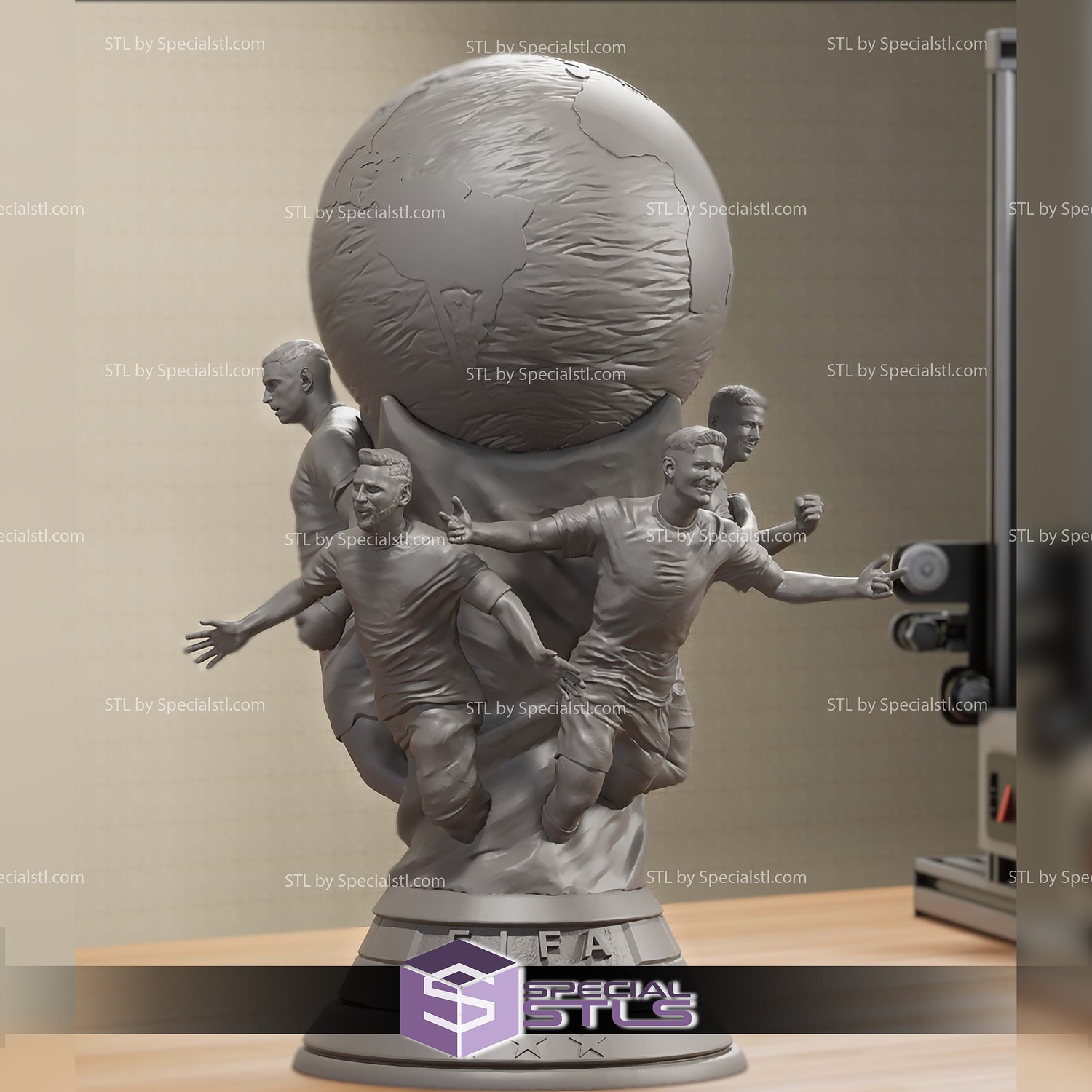 STL file Club World Cup - Leos3D - Soccer Trophy 🗺️・Model to