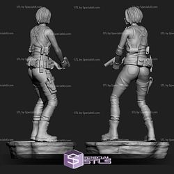 Jill Valentine 3D Model Standing