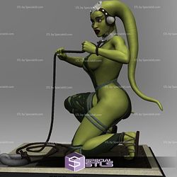Oola Slave 3D Model Crouching