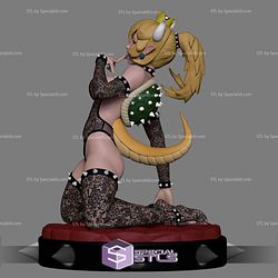 Bowsette NSFW 3D Model Sitting Pose