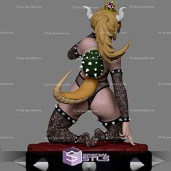 Bowsette NSFW 3D Model Sitting Pose