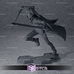 Kirito 3D Model Action Pose