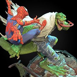 Spiderman vs Lizard from Marvel