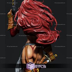 Red Monika 3D Model from Battle Chasers