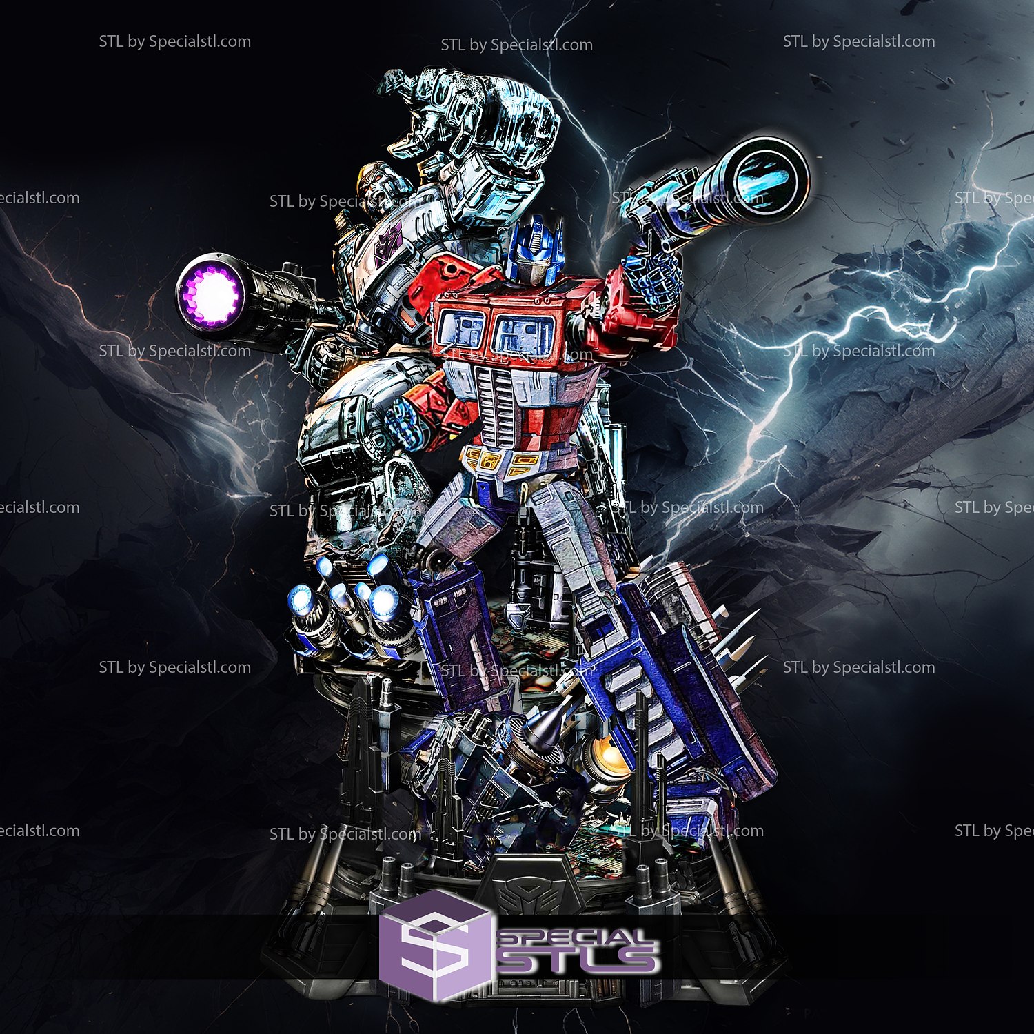 Megatron Transformers Prime 3D model