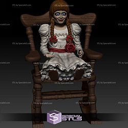 Annabelle STL Files Sitting on Chair