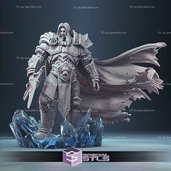 Arthas STL Files Standing World of Warcraft