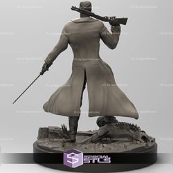 Blade 3D Model Standing on the Base