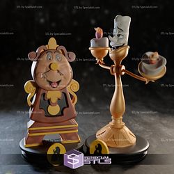 Cogsworth and Lumiere STL Files