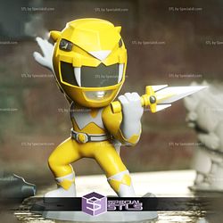 Chibi STL Collection - Yellow Ranger Chibi 3D Model