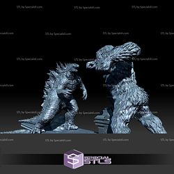 Godzilla and Kong 3D Model