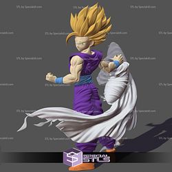 Gohan Ssj2 - Dragon Ball Z - Androides Saga 3D Print Model in