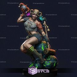 Harley Quinn STL Files Sitting Pose from DC