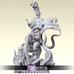 Hellboy and Octopus 3D Model