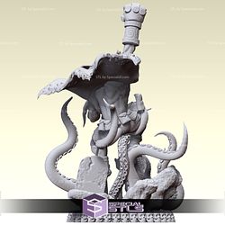 Hellboy and Octopus 3D Model