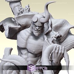 Hellboy and Octopus 3D Model