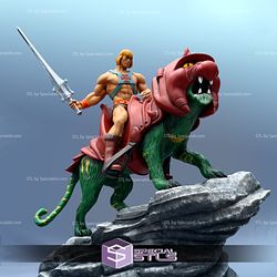 He-Man 3D Model on Tiger