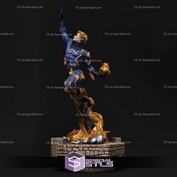 Human Torch 3D Model Action Pose from Fantastic Four