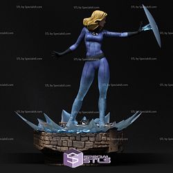 Invisible Woman 3D Model with the Shield Version