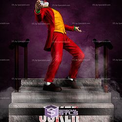 Joker Joaquin Phoenix 3D Model on the stair