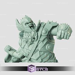 King Thor 3D Model Action Pose