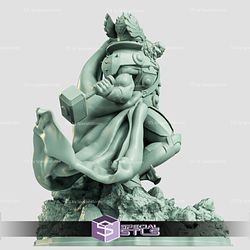 King Thor 3D Model Action Pose
