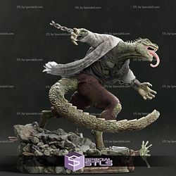 Lizard Spiderman 3D Model Diorama
