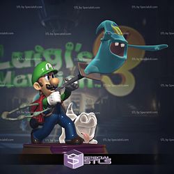 Luigi Mansion 3D Model in Action