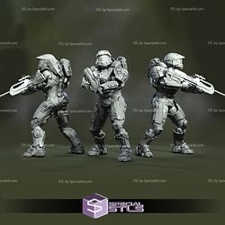 Master Chief STL Files Standing