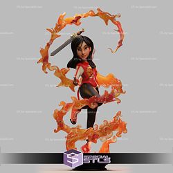 Princess Mulan Cute STL Files