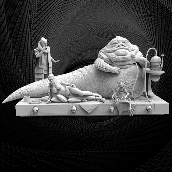 Jabba the Hutt Diorama from Starwars