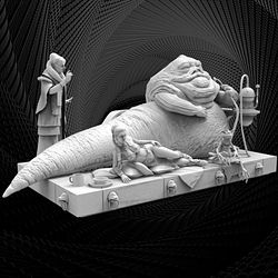 Jabba the Hutt Diorama from Starwars