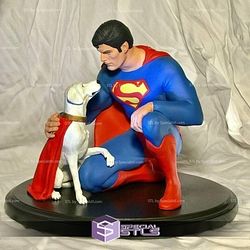 Superman And Dog Krypton 3D Model