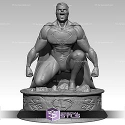 Superman Angry 3D Model