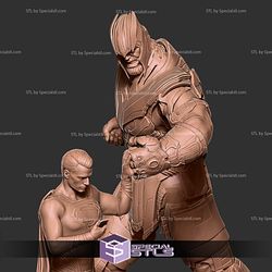 Thanos and Superman 3D Model Crossover