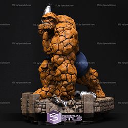 The Thing 3D Model from Fantastic Four Action Pose