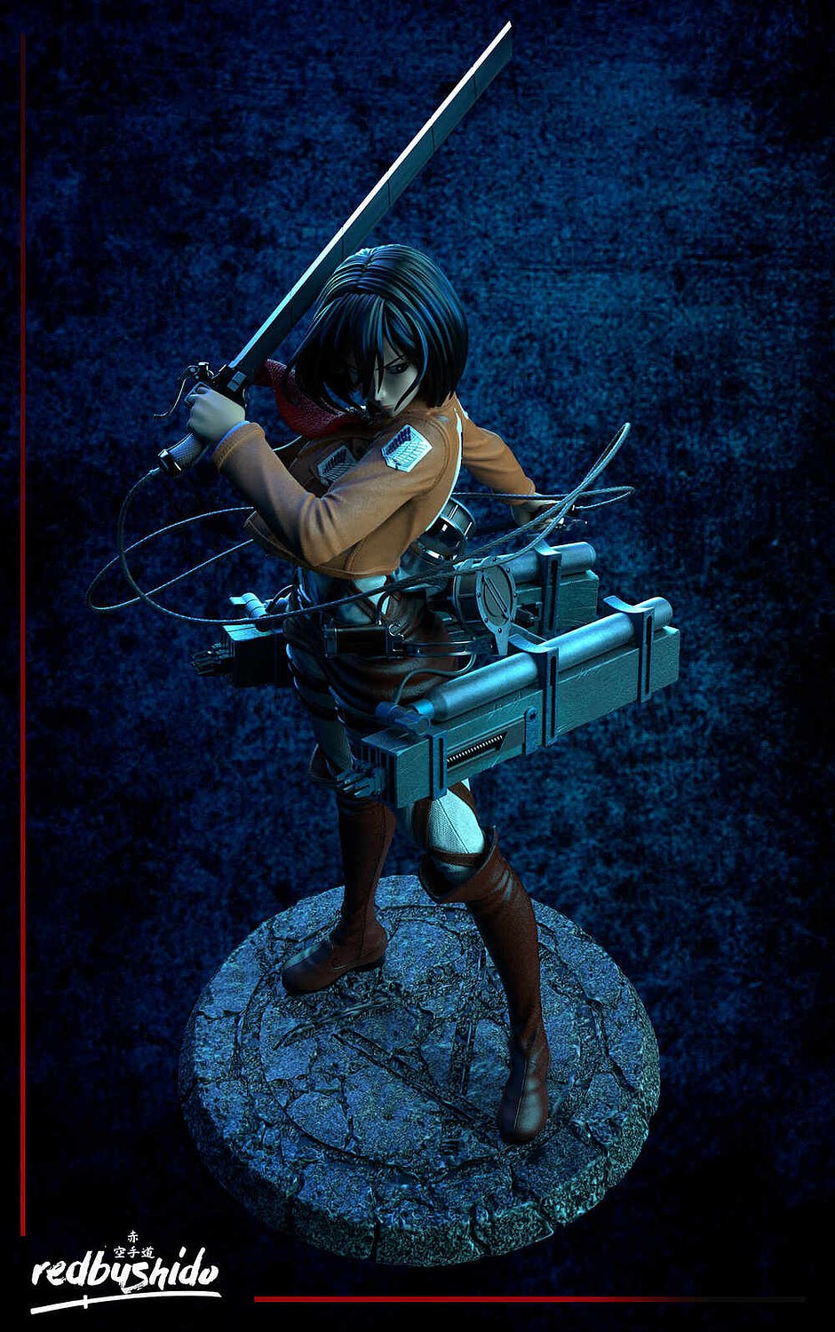 Mikasa Standing Pose from Attack on Titan