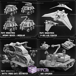 February 2023 Sci-Fi PapSikels Miniatures