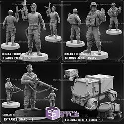 February 2023 Sci-Fi PapSikels Miniatures