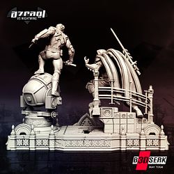 Azrael vs Nightwing Diorama