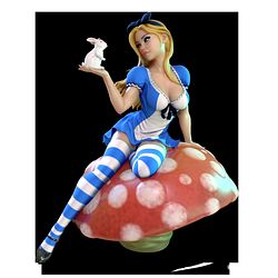 Alice with Rabbit from Alice in Wonderland