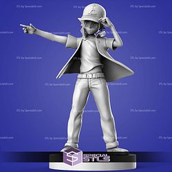 Ash Ketchum Standing 3D Model from Pokemon STL