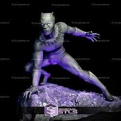 Black Panther 3D Model Prepare Pose